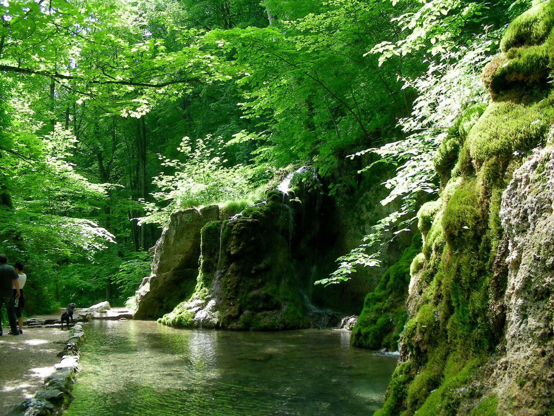 Oberer Wasserfall (vergrößern Sie für 180°-Ansicht)